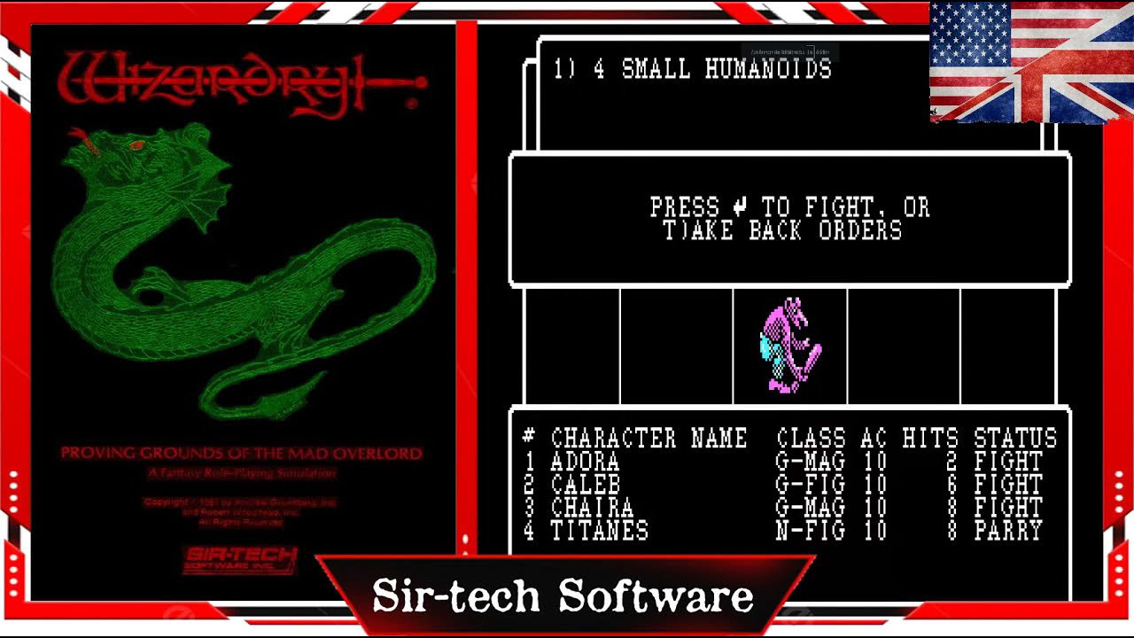 Wizardry - Proving Grounds of the Mad Overlord (1981) PC 1st-person Fantasy RPG
