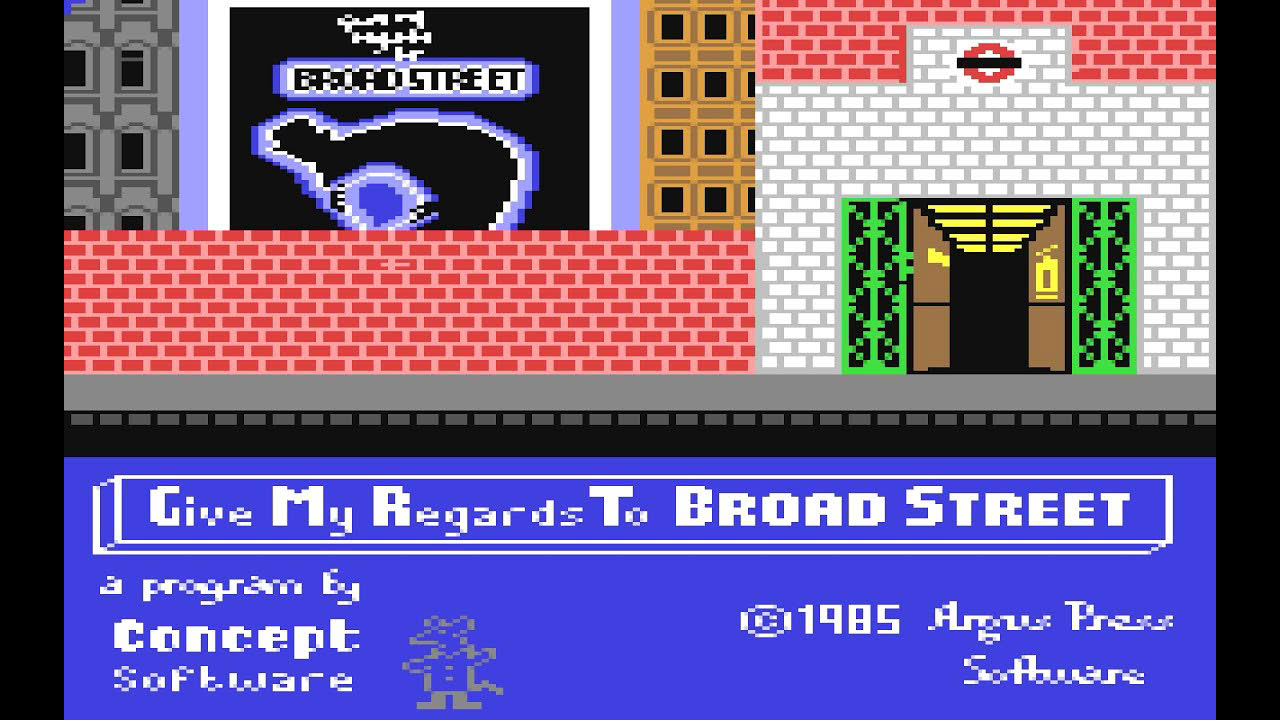 Give My Regards To Broad Street - Playthrough (C64)