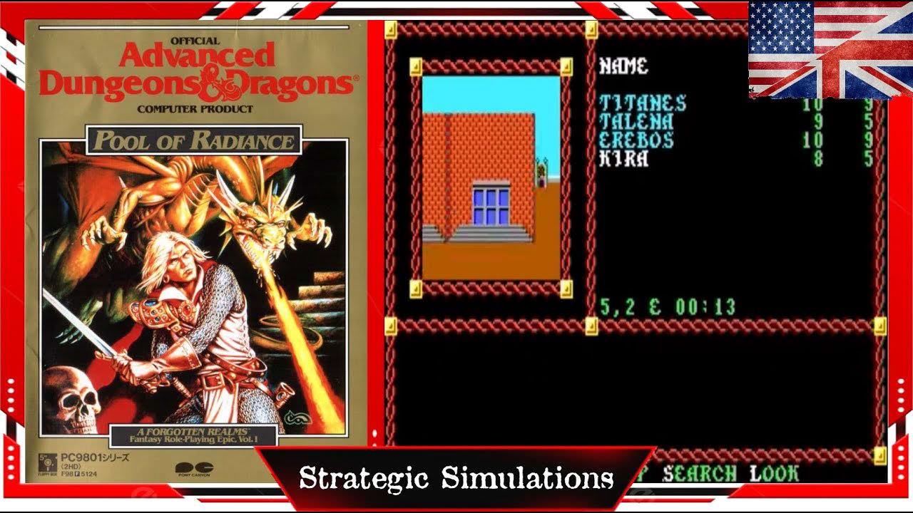 Pool of Radiance (1988) PC 1st-person Fantasy RPG