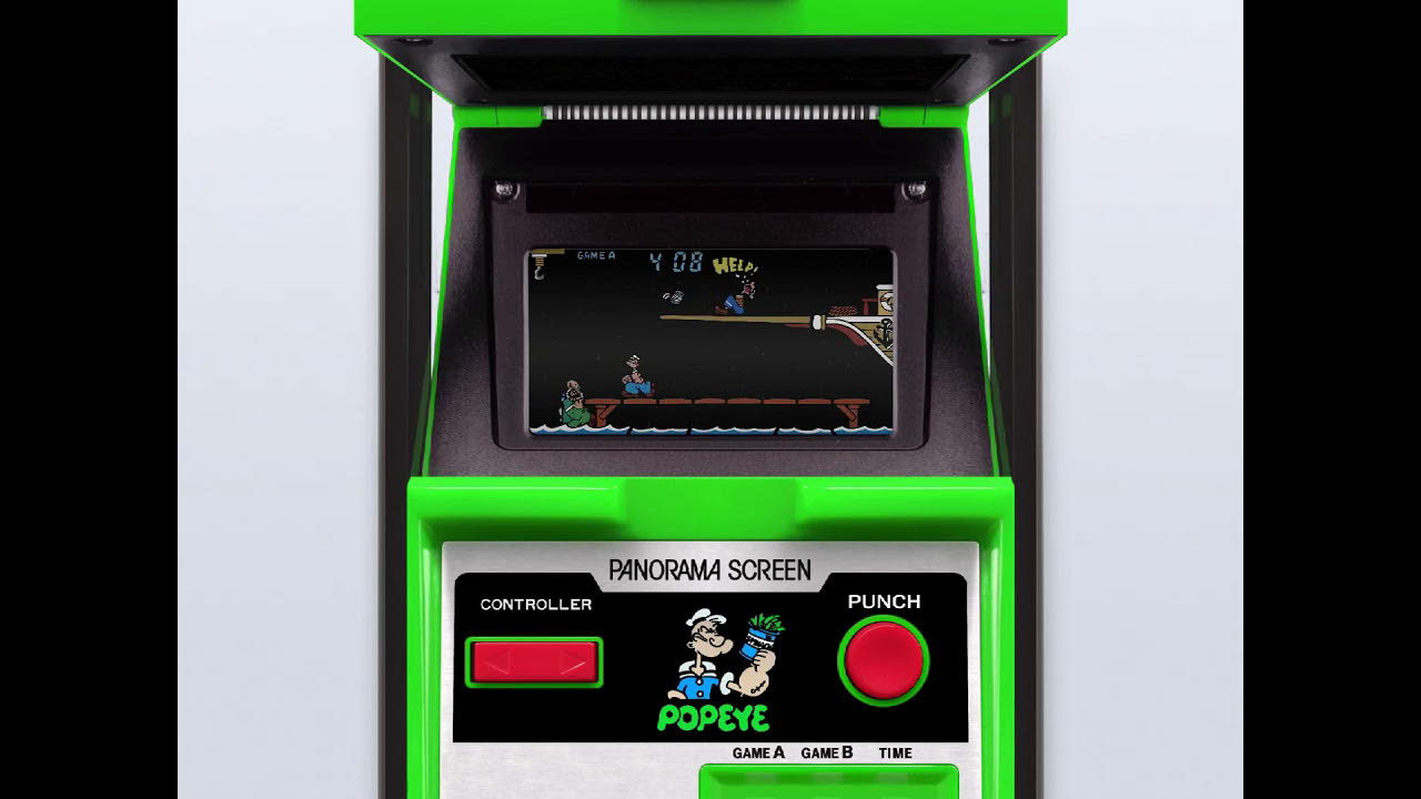 Game & Watch - Popeye (Panorama Screen) (c)1983 Nintendo [MAME emulation footage]