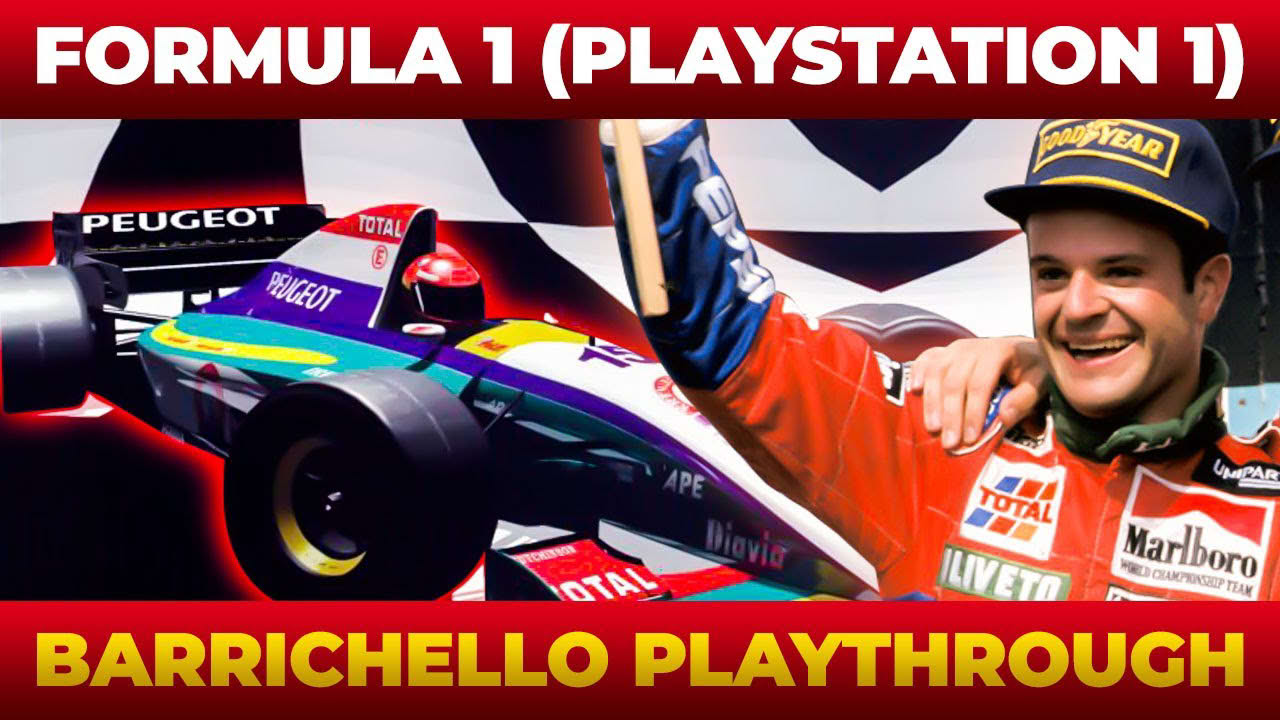 Formula 1 95 (PS1) - Grand Prix Championship Playthrough/Longplay with Rubens Barrichello