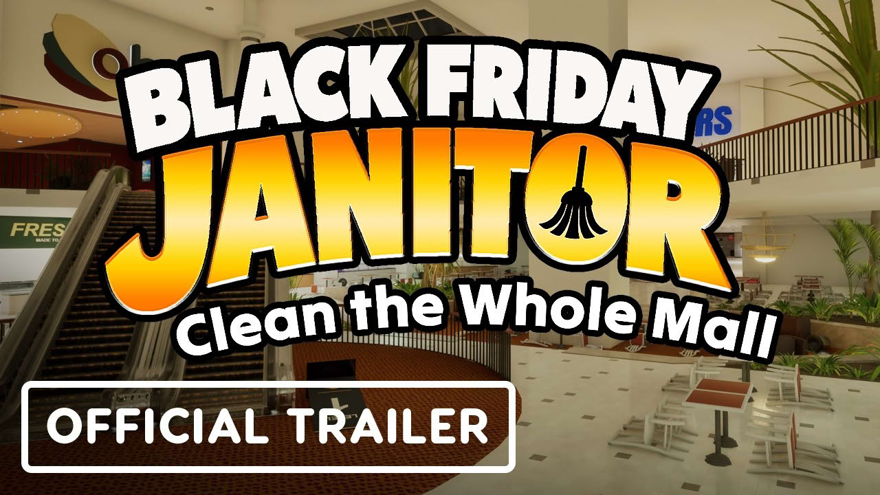 Black Friday Janitor: Clean the Whole Mall - Official Release Date Trailer