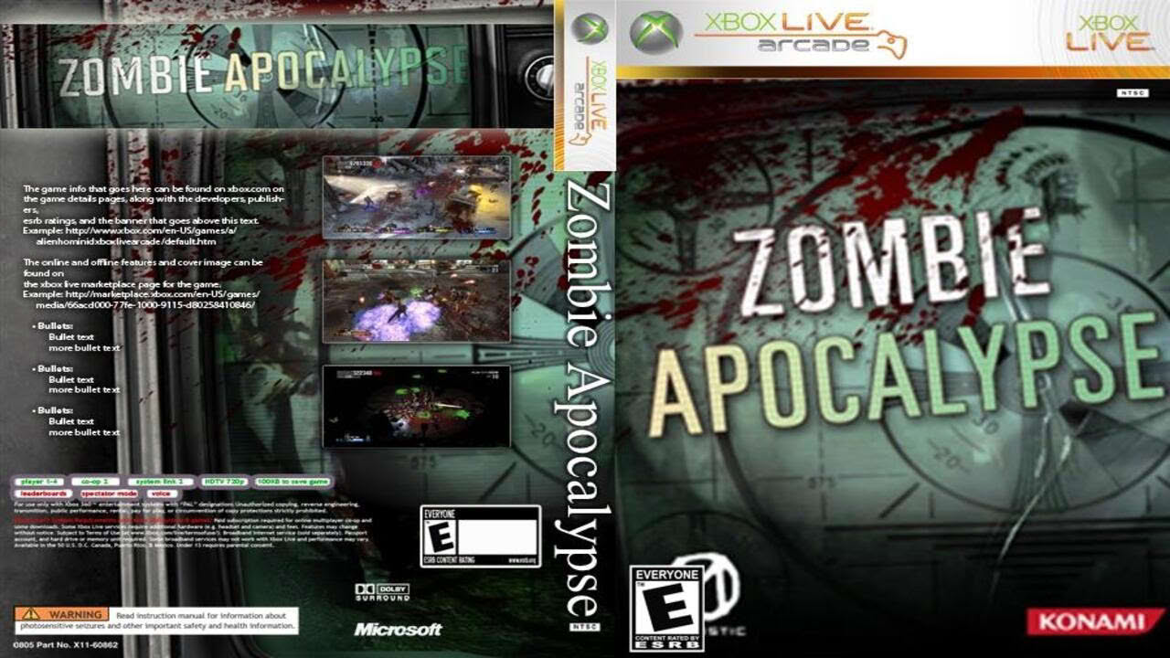 Zombie Apocalypse (2009) - Full Gameplay | XBOX 360 ARCADE  |   UHD | 4K |