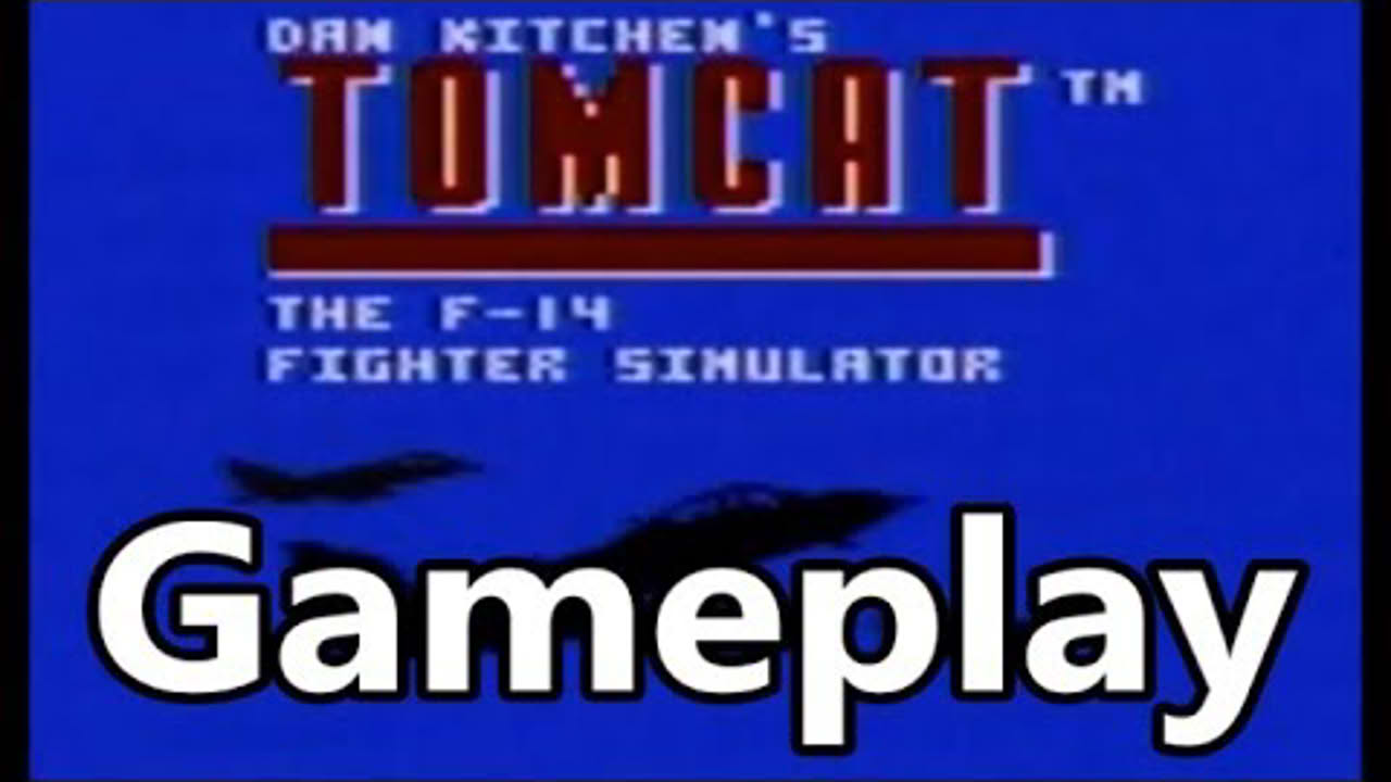 Tomcat F-14 Fighter Simulator Atari 7800 Gameplay - The No Swear Gamer