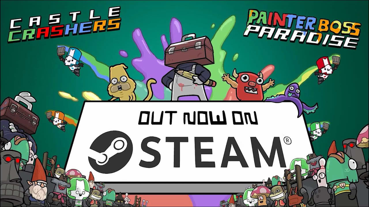 Castle Crashers: Painter Boss Paradise DLC Launch Trailer