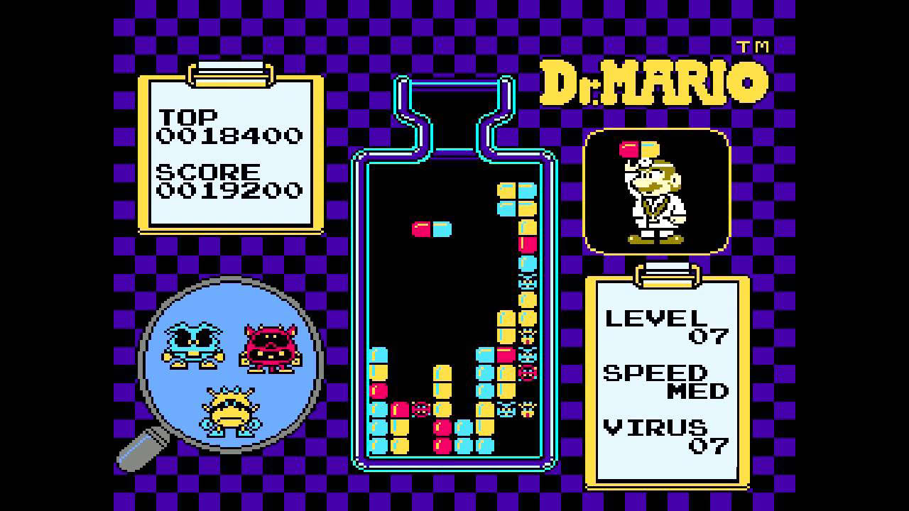 Dr. Mario [NES] Gameplay Part 1