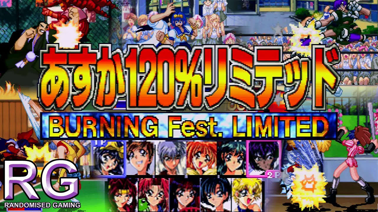 Asuka 120% Burning Fest. Limited - Sega Saturn - Intro & CPU fights of all characters [1080p 60fps]