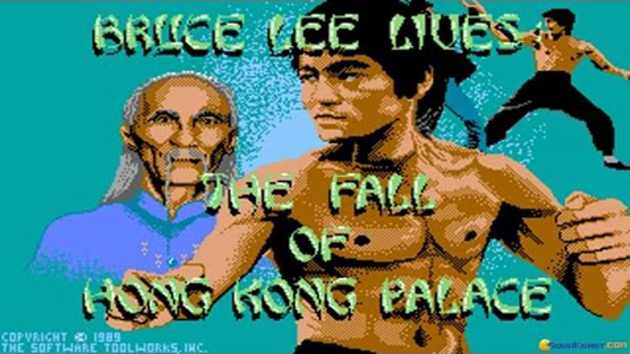 Bruce Lee Lives: The fall of Hong Kong Palace gameplay (PC Game, 1989)
