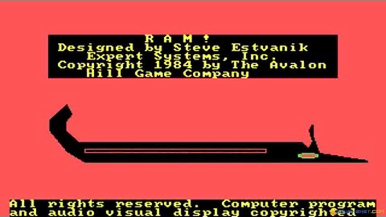 RAM gameplay (PC Game, 1985)