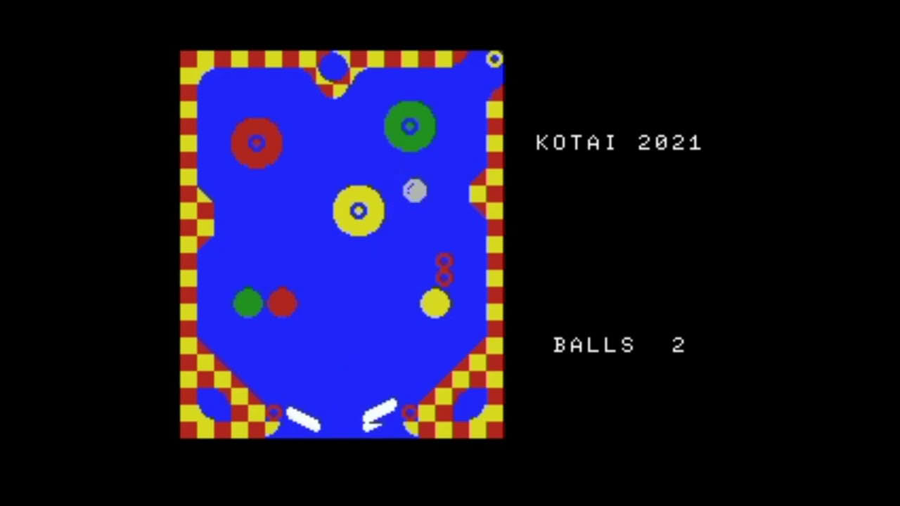 Pinball by Kotai - MSX Homebrew