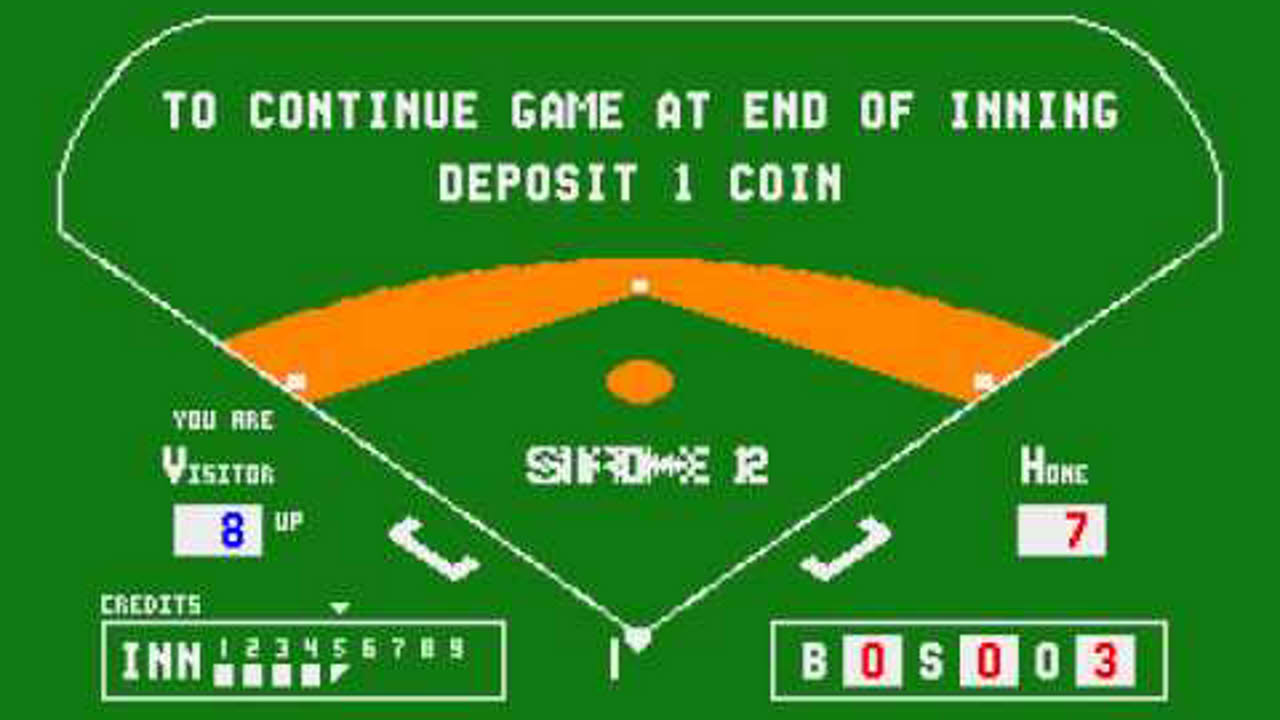 Arcade Game: Extra Bases (1980 Midway)