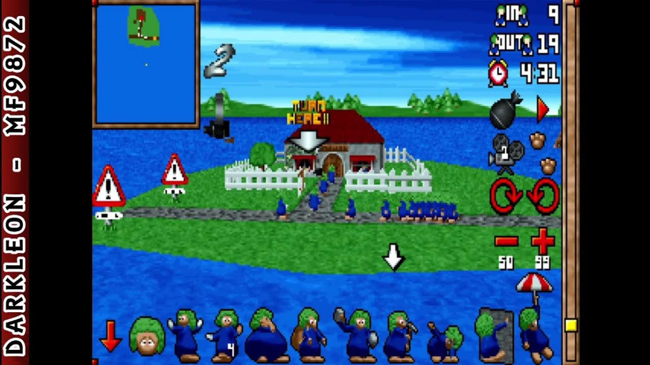 3D Lemmings © 1995 Psygnosis - PC DOS - Gameplay