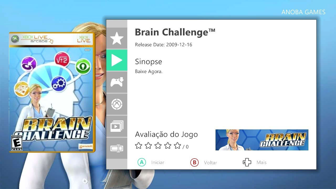 15 Minutos Jogando: Brain Challenge (Xbox 360) Full HD - 1080