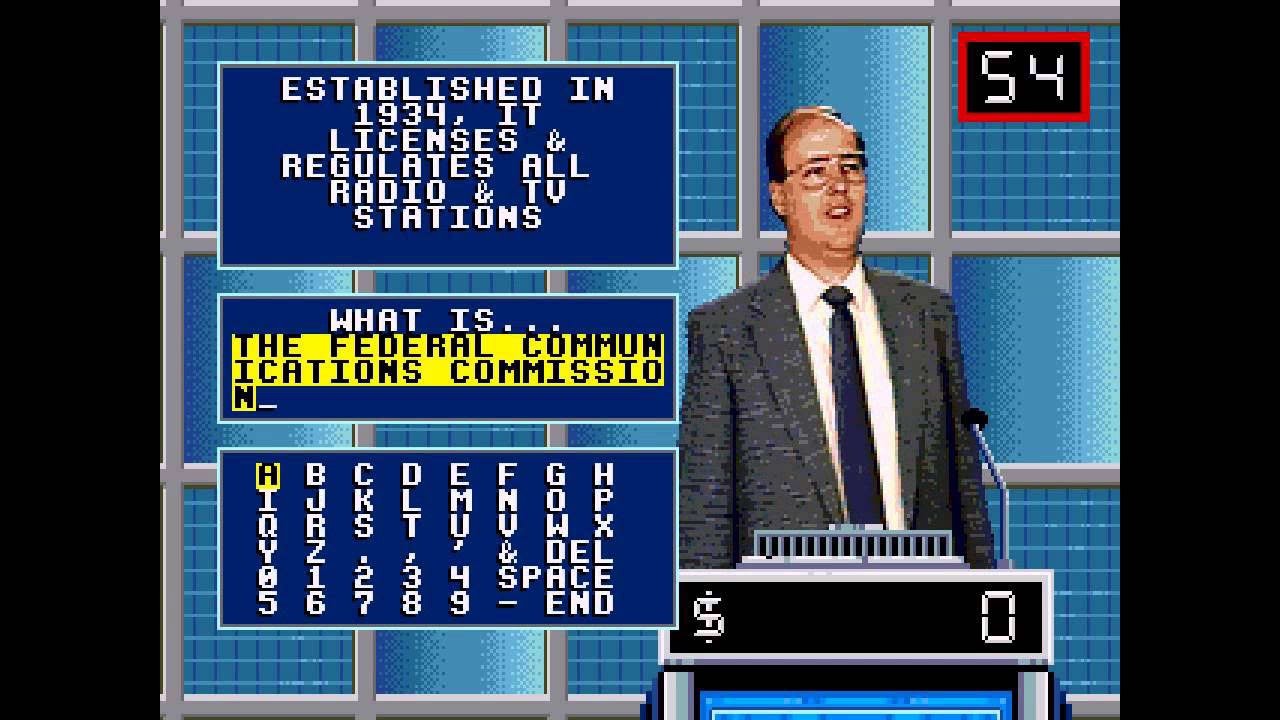 Jeopardy! ... (Sega CD) 60fps Gameplay