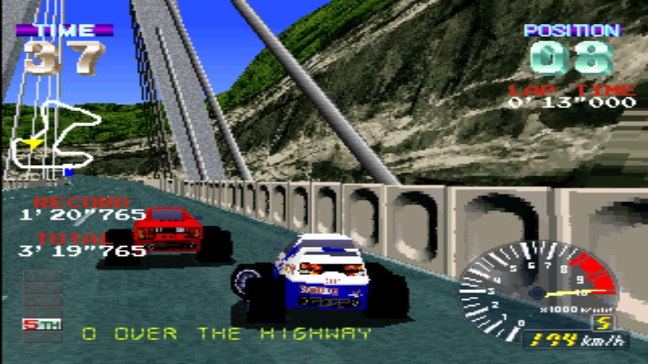 Pocket Racer (ポケットレーサー) - Namco System 11 - RT NebulasRay Car - Mountain Course - Full Race