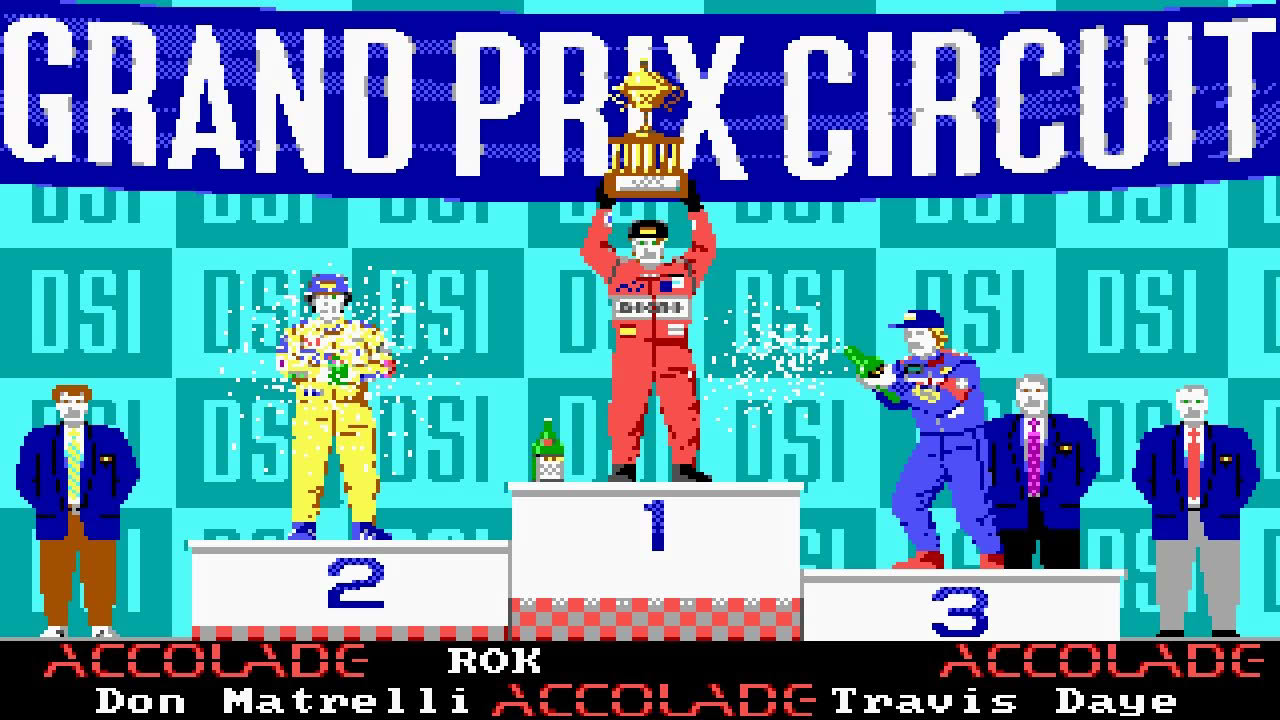 Grand Prix Circuit (PC/DOS) 1988, Accolade ,DSI
