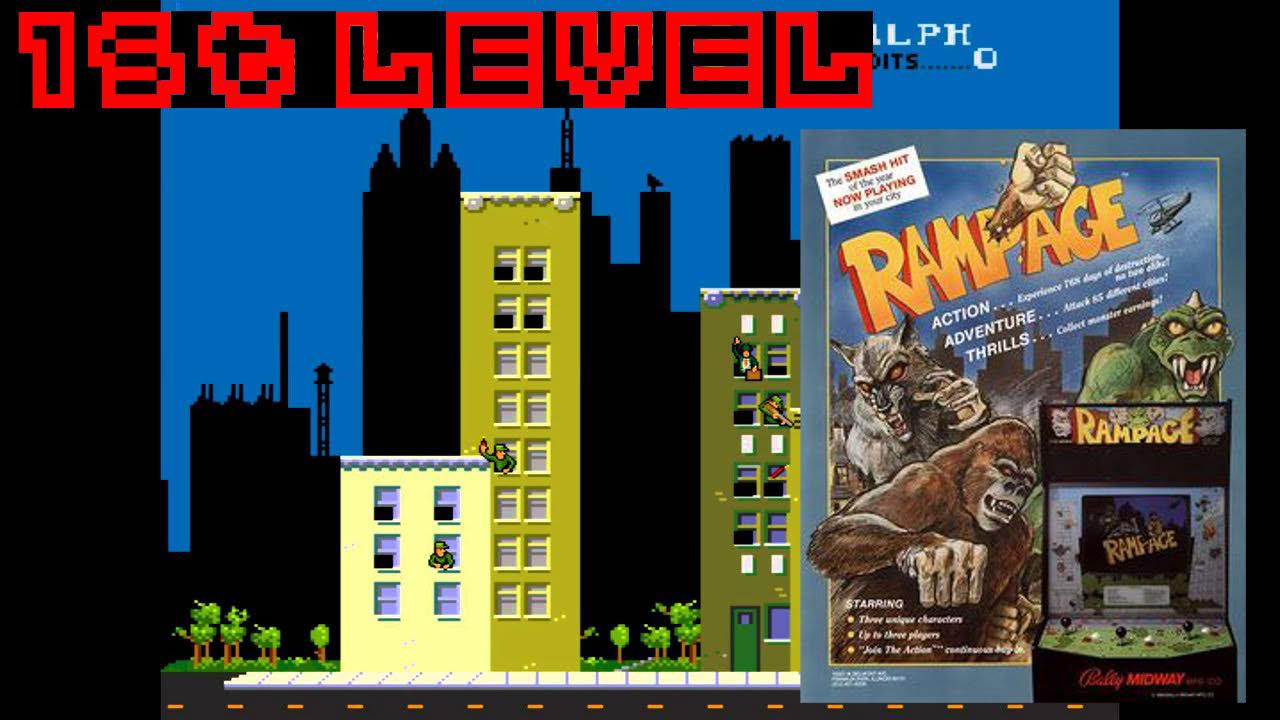Rampage (1986, Arcade) - 1st Level