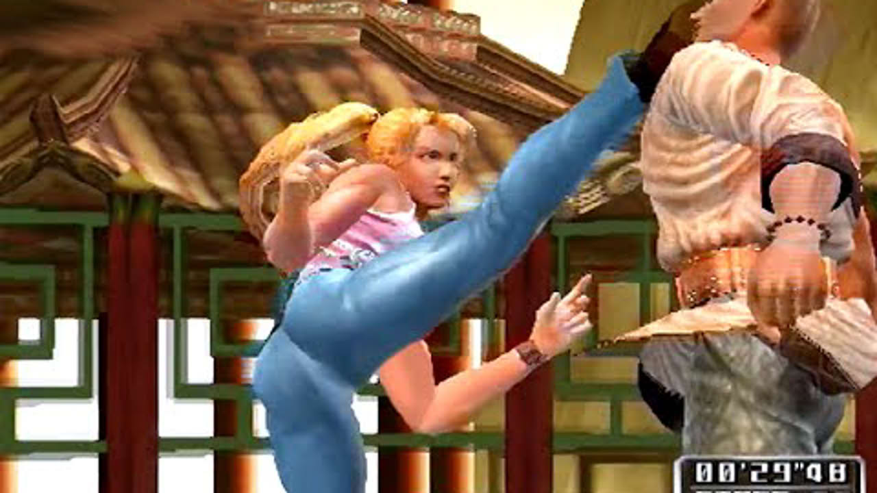Virtua Fighter 4 (2002) Sarah Bryant Playthrough (60 FPS) PlayStation 2 / iPlaySEGA