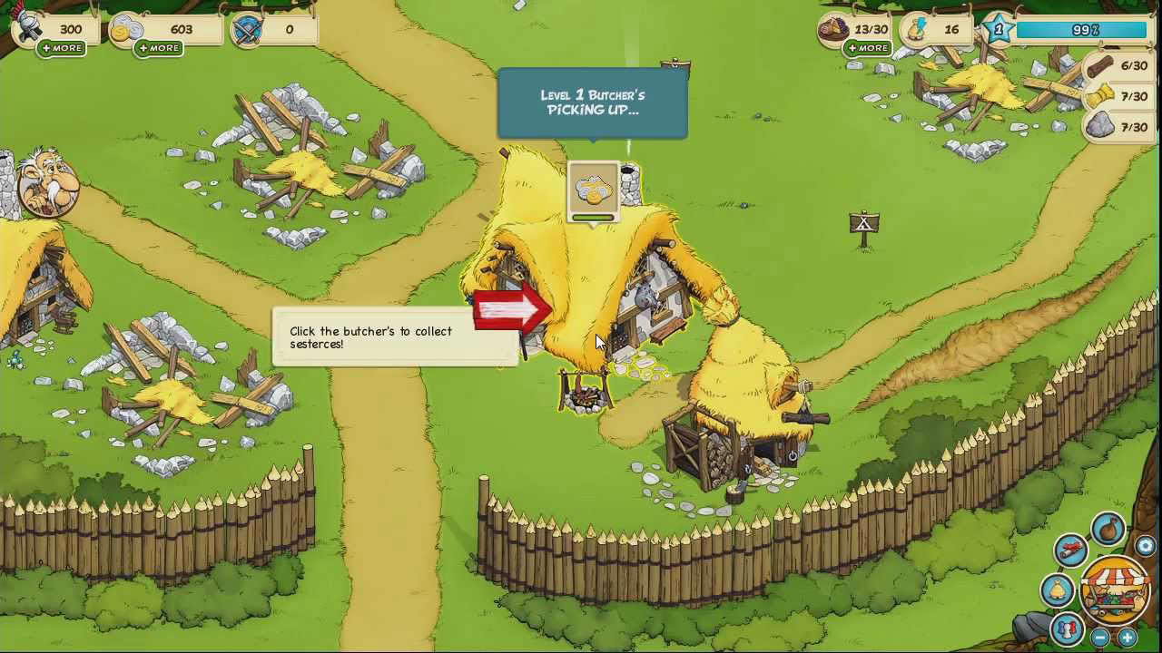 Asterix & Friends: Gameplay 1 English (Browsergame)