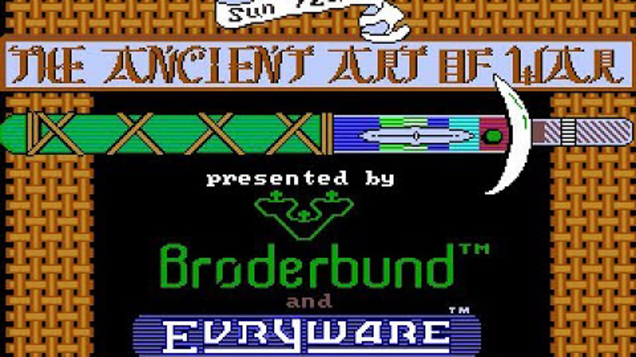 The Ancient Art of War (PC/DOS) 1984, Brøderbund, Evryware