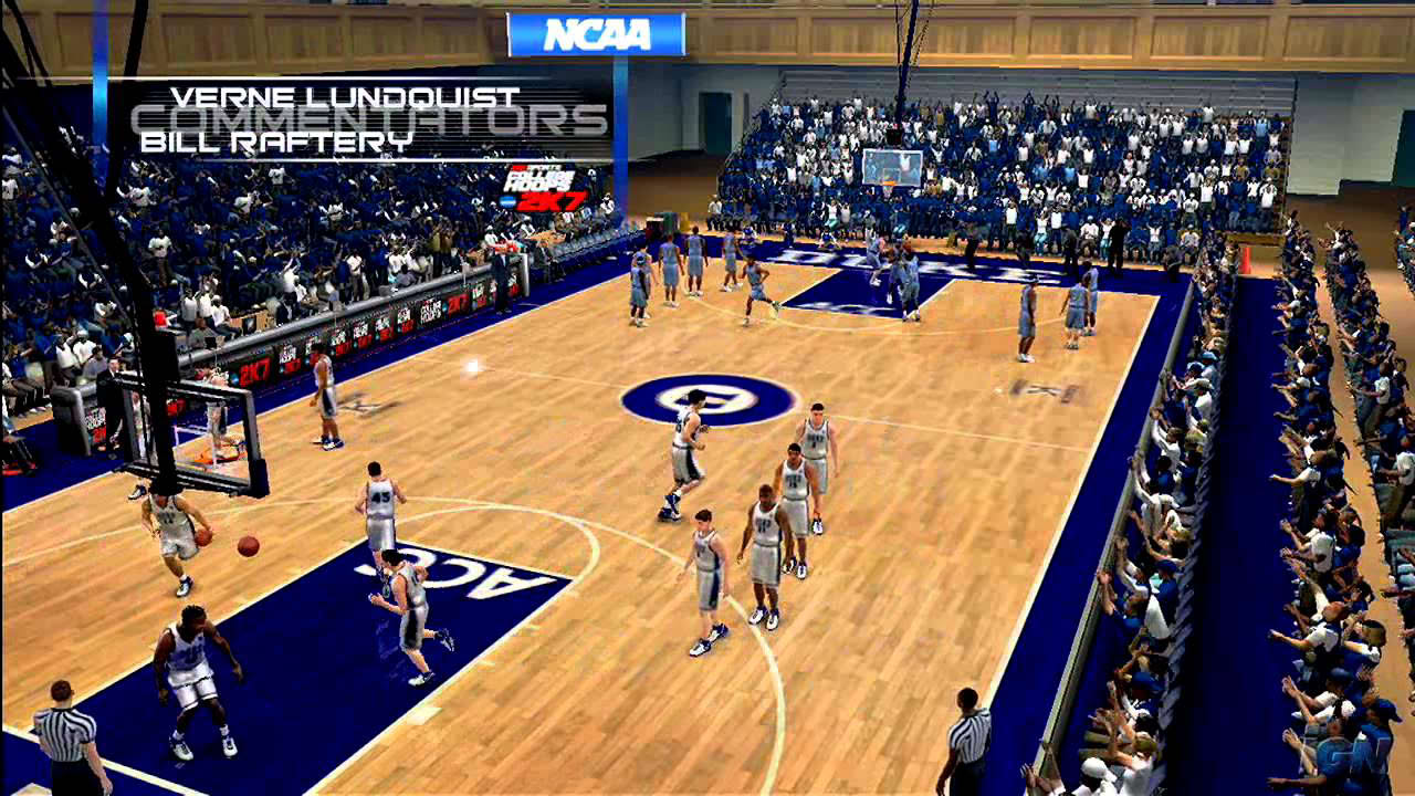 College Hoops 2K7 Xbox 360 Gameplay - Best Warmups Ever