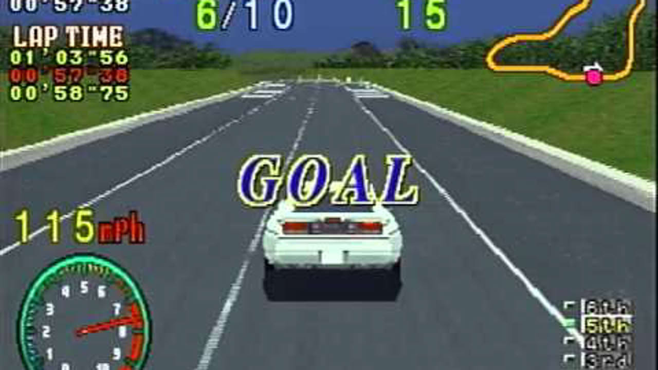 Highway 2000 Sega Saturn Intro + Gameplay [No Commentary]