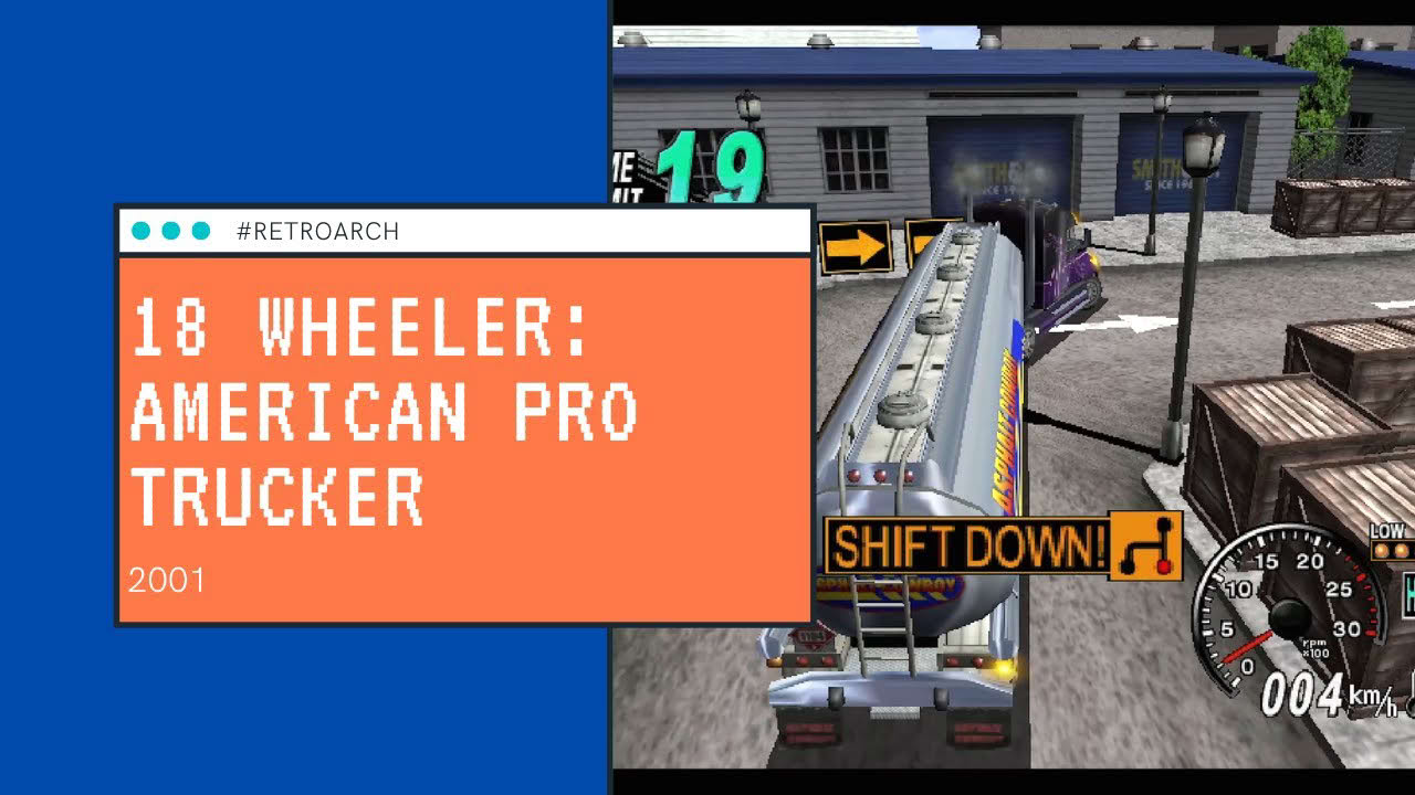 18 Wheeler: American Pro Trucker (2001) [DC] - RetroArch with Flycast