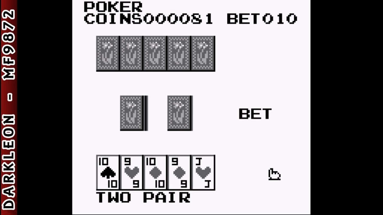 Game Boy - Card Game © 1990 Marionette - Gameplay