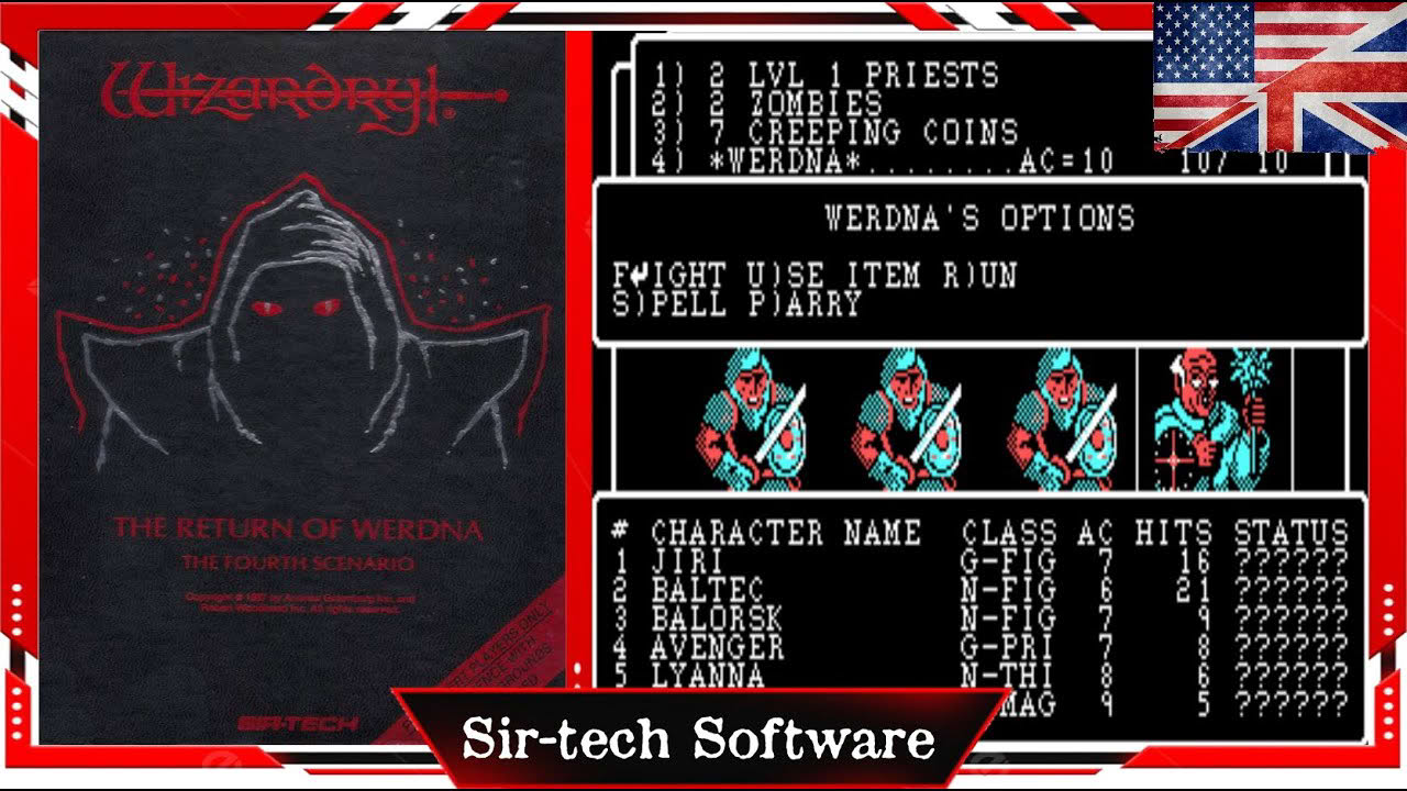 Wizardry 4 - The Return of Werdna - The Fourth Scenario (1987) PC 1st-person Fantasy RPG