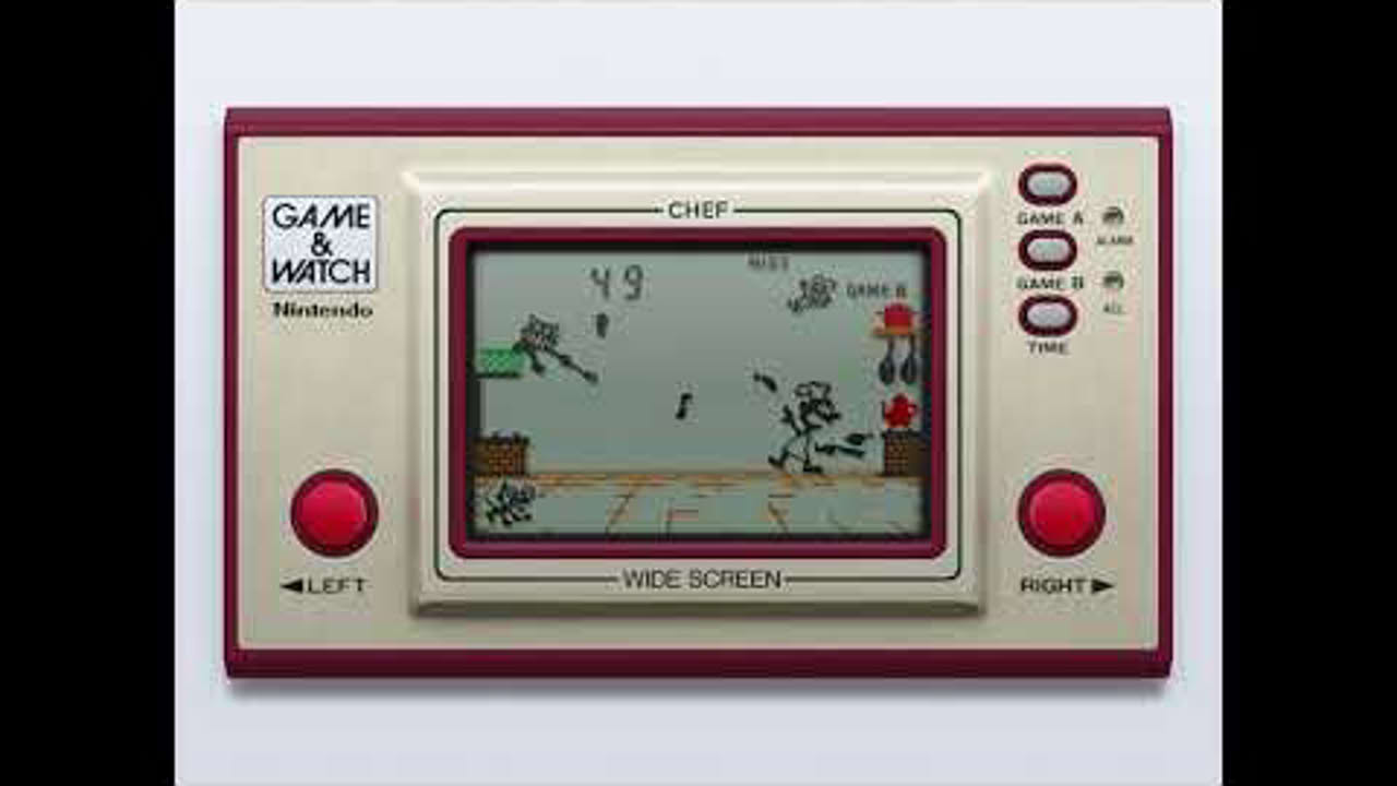 Game & Watch - Chef (c)1981 Nintendo [MAME emulation footage]