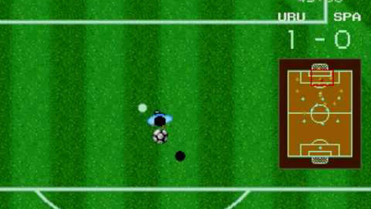 World Cup Italia 90 Gameplay Sega Genesis Mega Drive Uruguay v Spain