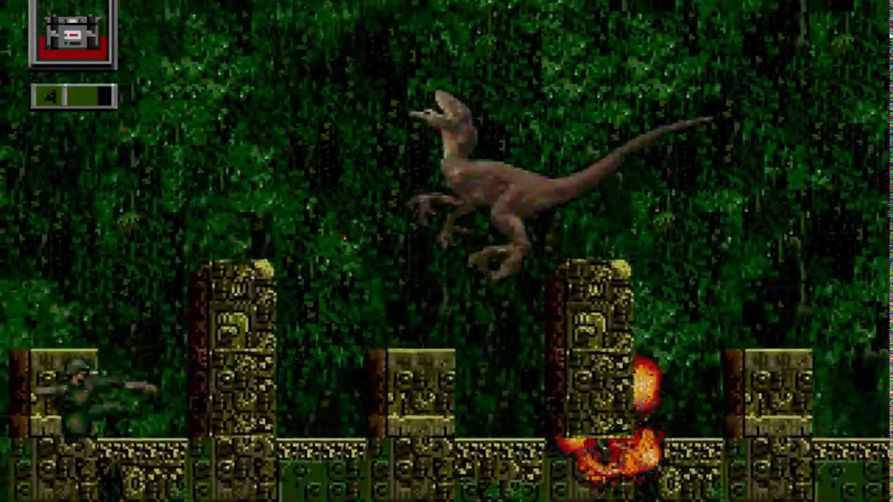 Jurassic Park: Rampage Edition (Genesis) Full Longplay (Raptor)