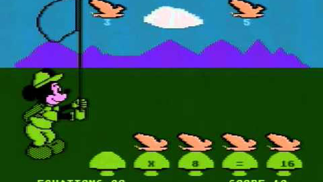 Atari 8-bit - Mickey in the Great Outdoors [Atari] 1983