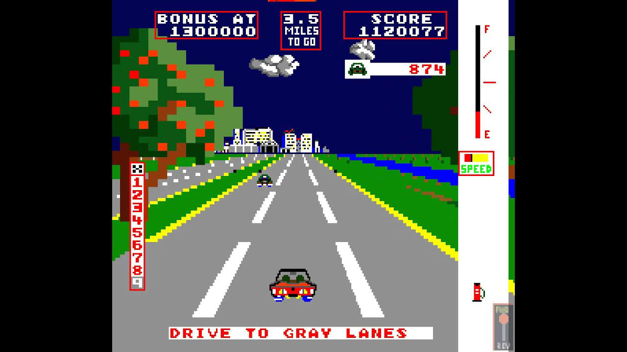 Arcade Game: Change Lanes (1983 Taito)