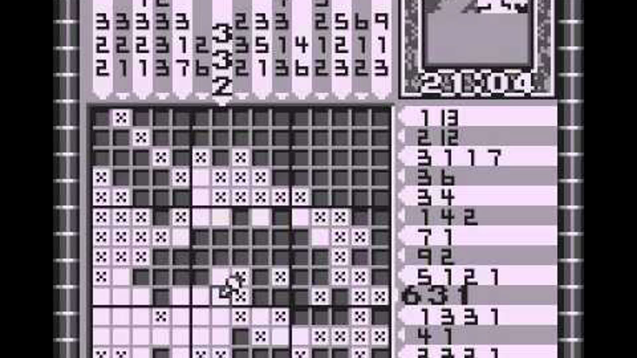 Mario's Picross 2 Easy Picross and Mario World 1 part 1
