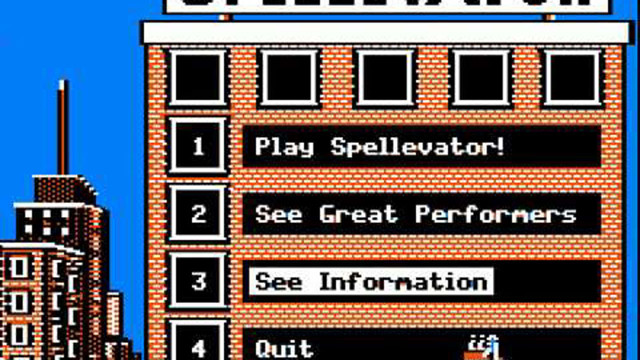 Classic Apple II 2 Educational Game Spellevator MECC Gameplay ROM