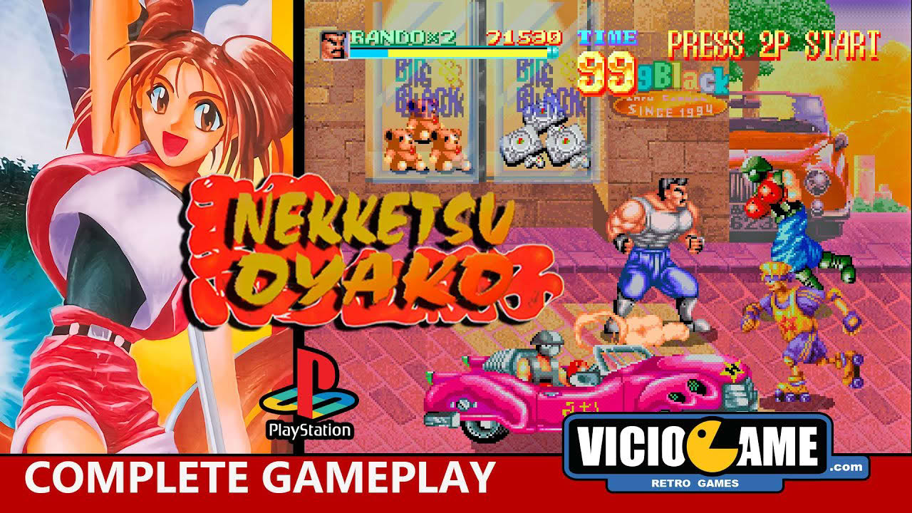 🎮 Nekketsu Oyako (Playstation) Complete Gameplay