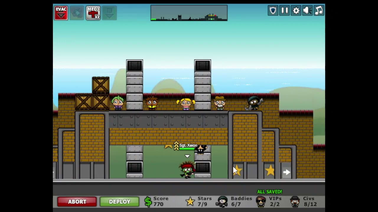 City Siege 2: Resort Siege Flash Game Playthrough