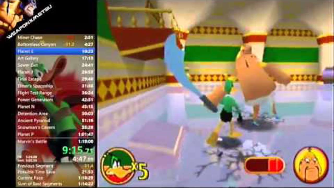 Duck Dodgers Speedrun (1:18:36)