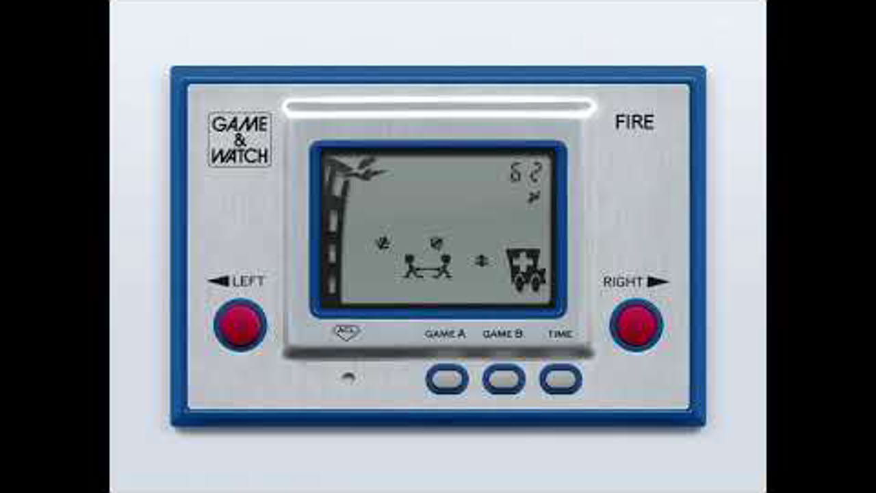 Game & Watch - Fire (silver series) (c)1980 Nintendo [MAME emulation footage]