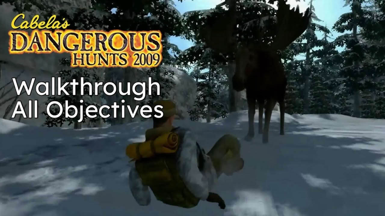 Cabela's Dangerous Hunts 2009 - 100% Full Game Walkthrough (All Objectives)