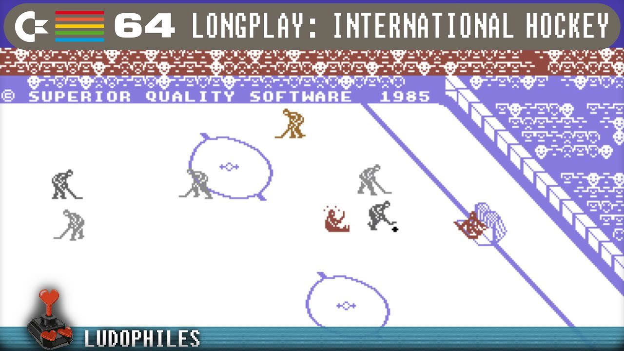 International Hockey C64 Longplay [140] Full Playthrough / Walkthrough #c64 #retrogaming