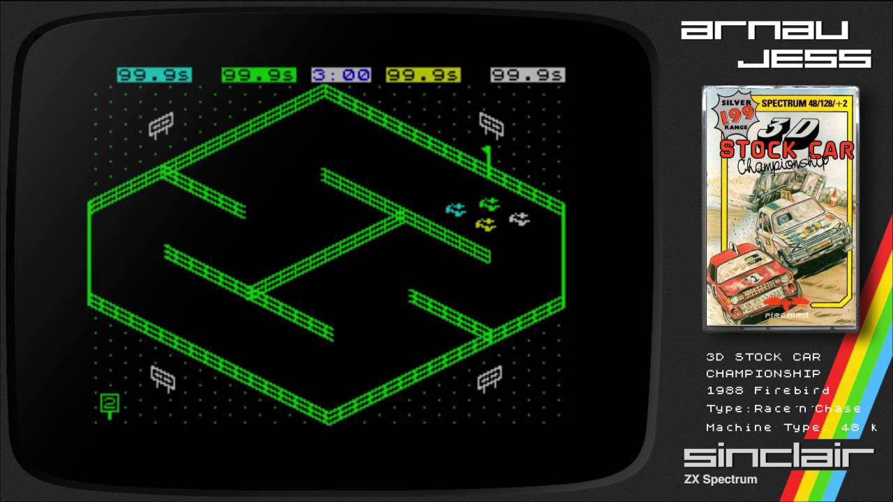 3D STOCK CAR CHAMPIONSHIP Zx Spectrum