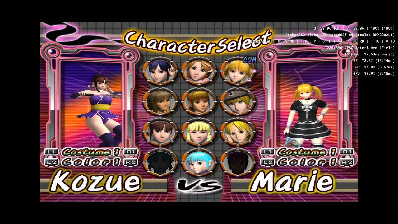 Love Smash! 5 - Tennis Robo no Hanran - Aethersx2 Android PS2 Emulator SD888 Realme GT