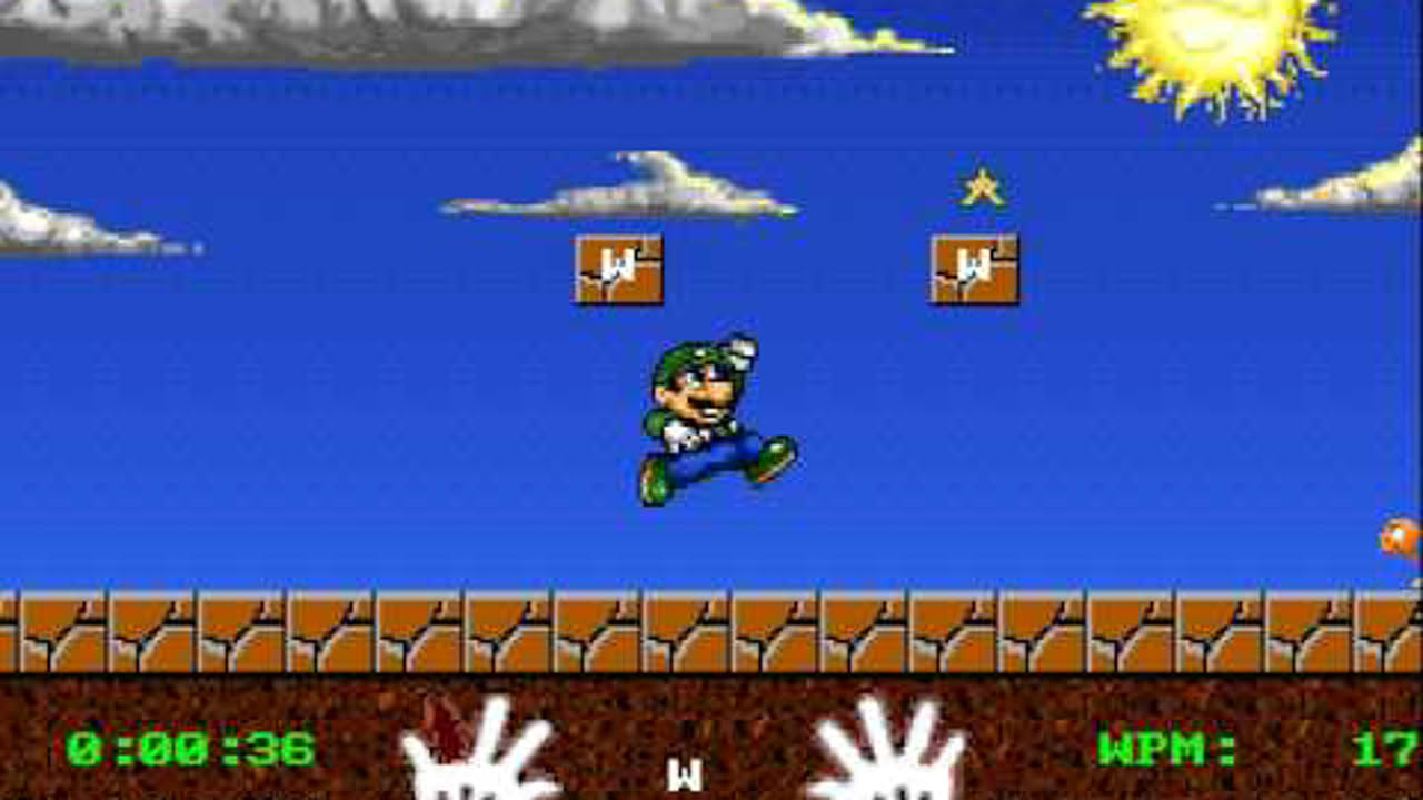 Mario Teaches Typing 2 - Gameplay