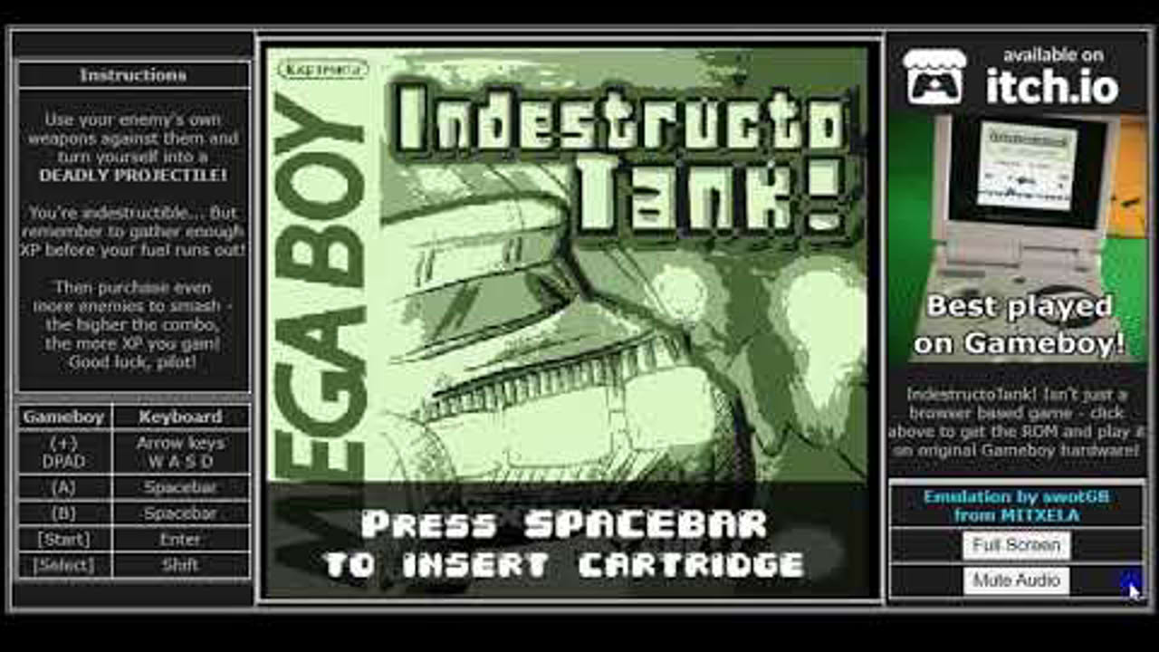 IndestructoTank! GB (GamePlay Walkthrough)