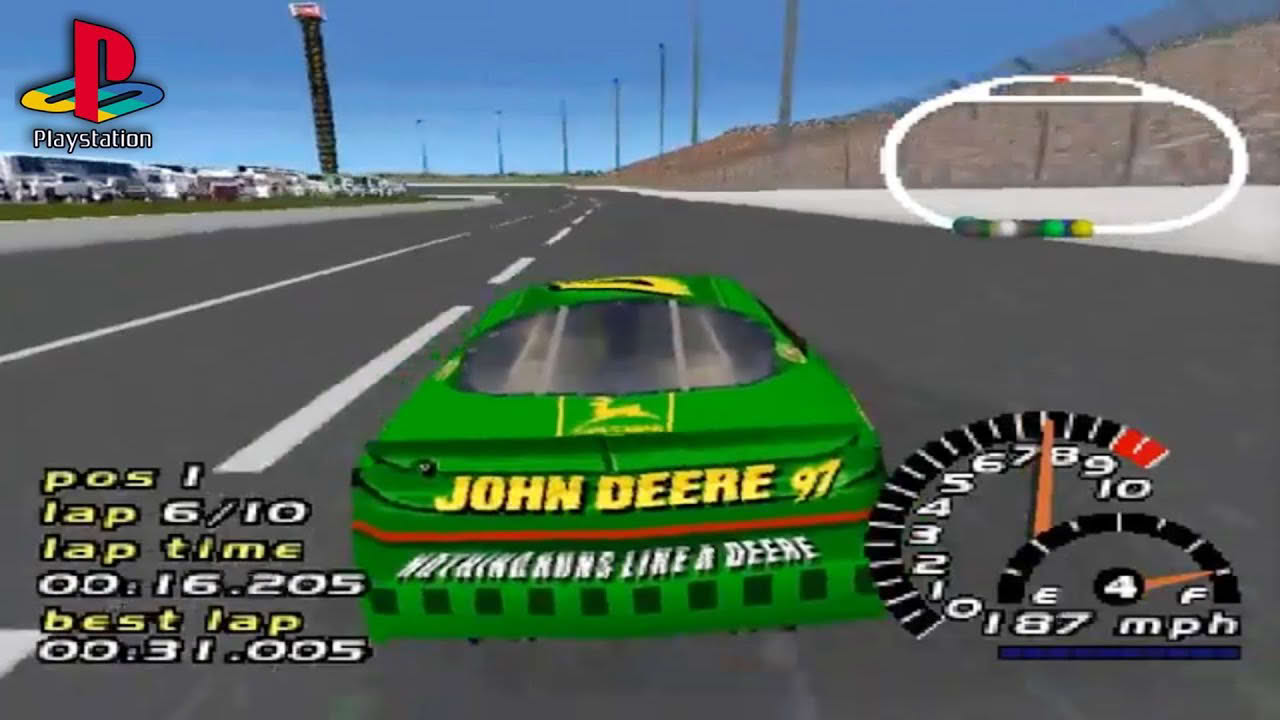 NASCAR 2000 (PS1 Gameplay)