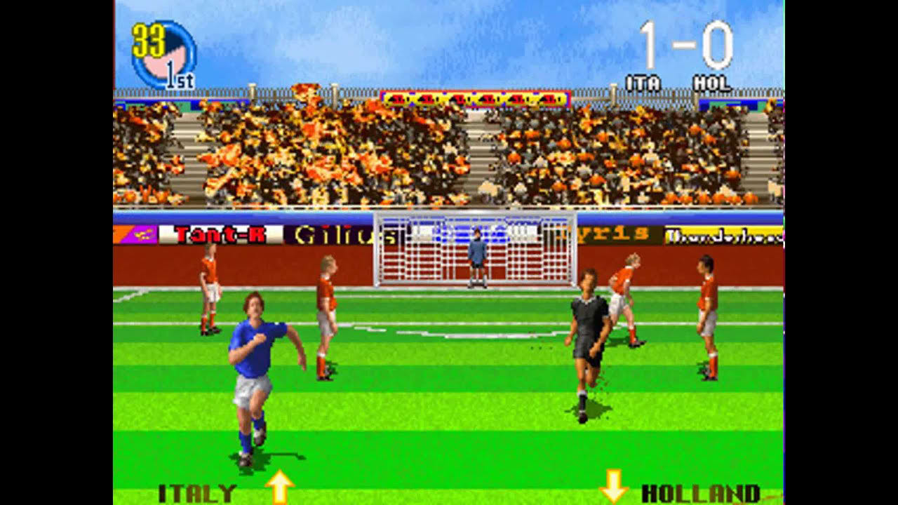 Super Visual Football: European Sega Cup [MAME] [shortplay]