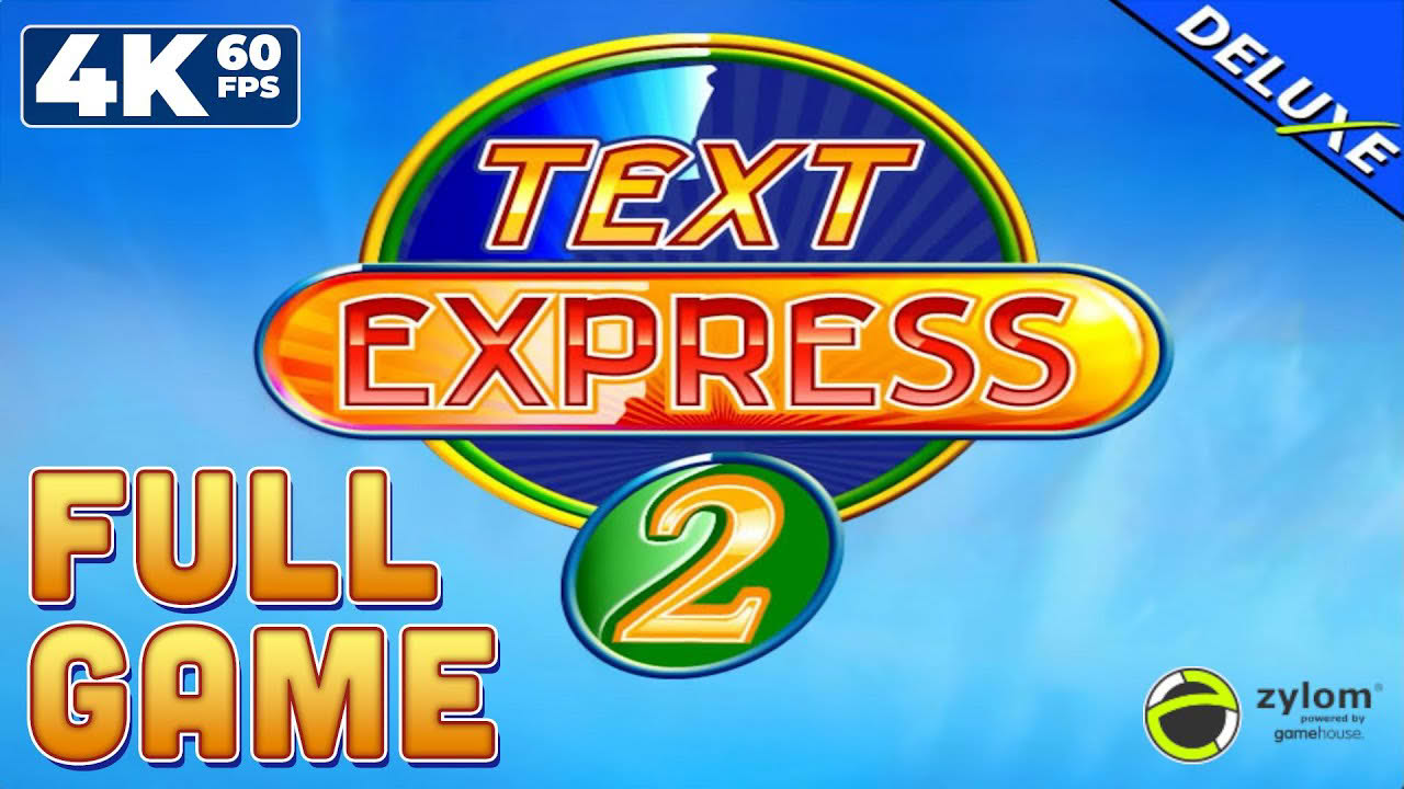 Text Express 2 Deluxe (PC) - Full Game 4K60 Walkthrough (Adventure & Classic Mode) - No Commentary