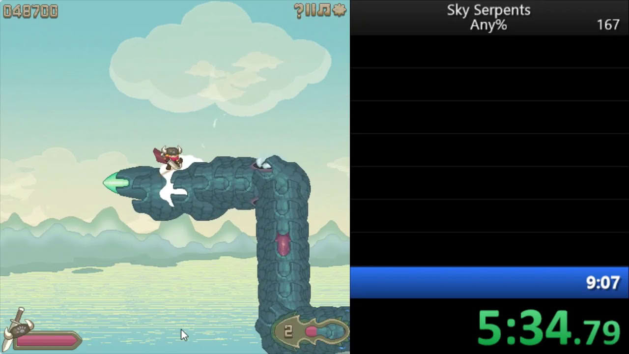 Nitrome - Sky Serpents Any% Speedrun PB 9:05